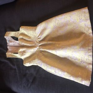 Kimchi Blue casual dress | yellow and gold dress